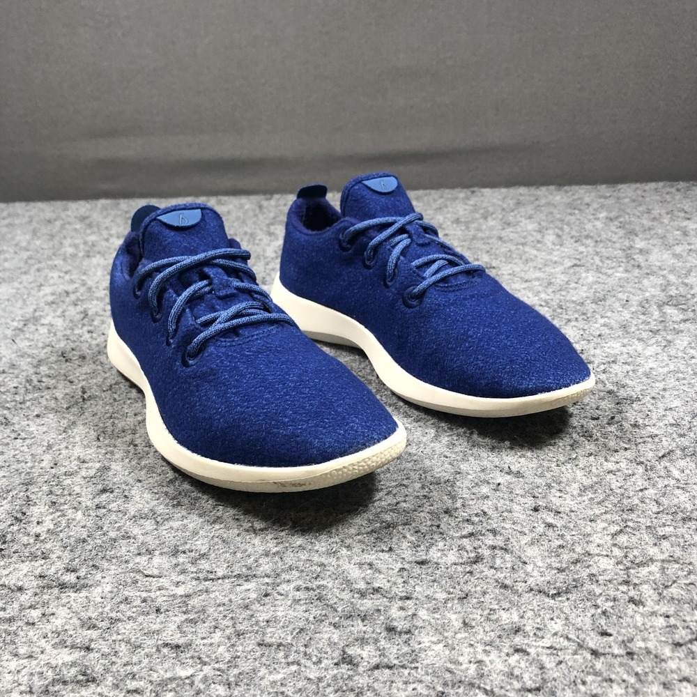 Allbirds Wool Runner Shoes Mens 11 Blue Merino Wool Lace Up Sneakers Casual